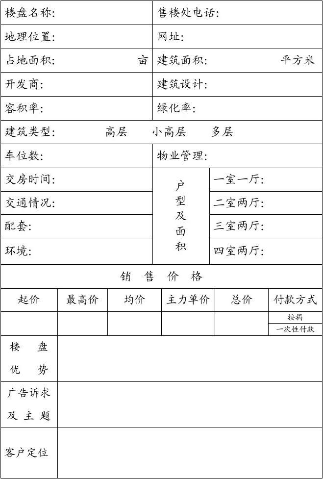 房地产市场调查表与市场调查全解析 从设计到决策